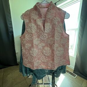 Elegant Floral Pink Blouse